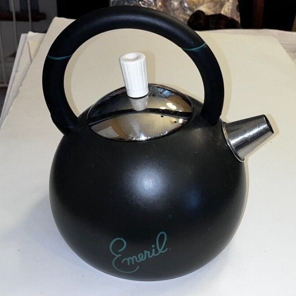 Emeril Lagasse 2 1/2 Quart "Bam" Stainless Steel Tea Kettle Black